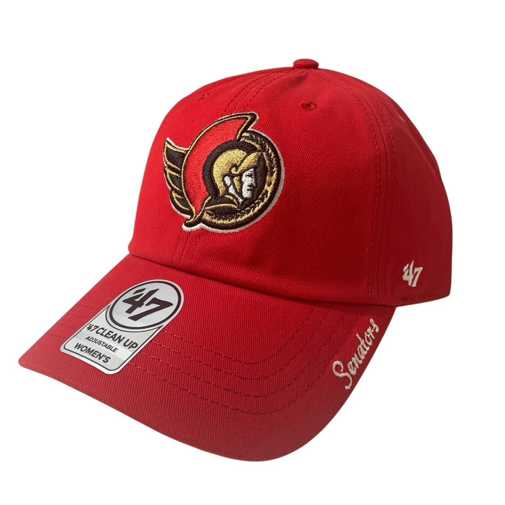 '47 Brand Ottawa Senators NHL Clean Up Women's Adjustable Red Hat Cap OSFM